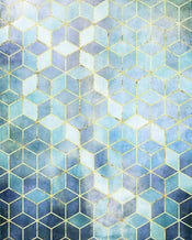 Komar Mosaik Azzuro Non Woven Wall Mural 200x250cm 2 Panels | Yourdecoration.co.uk