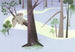 Komar Non Woven Wall Mural Iadx8 044 Dumbo Sleep On Tree | Yourdecoration.co.uk