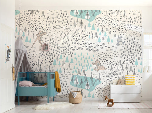 Komar Non Woven Wall Mural Iadx8 057 Bambi Woodland Interieur | Yourdecoration.co.uk