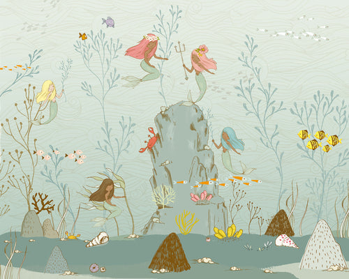 Komar Non Woven Wall Mural Iax7 0013 Mermaids | Yourdecoration.co.uk