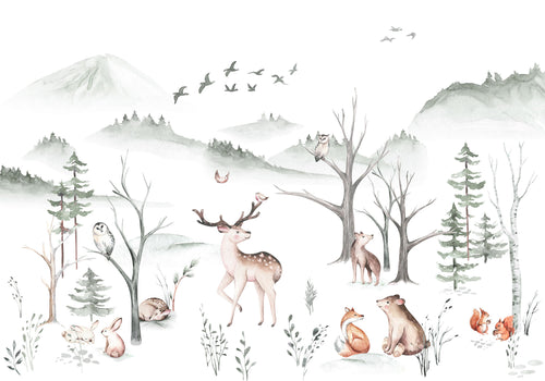 Komar Non Woven Wall Mural Iax8 0034 Cozy Woods | Yourdecoration.co.uk