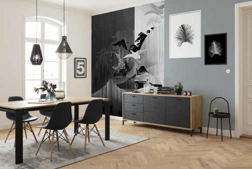 Komar Non Woven Wall Mural Inx4 018 Yin Yang Interieur | Yourdecoration.co.uk