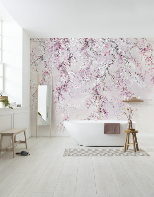 Komar Non Woven Wall Mural Inx6 013 Kirschblüten Interieur | Yourdecoration.co.uk