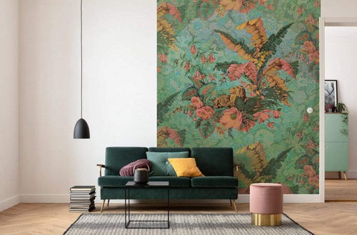 Komar Orient Rose Non Woven Wall Mural 200x270cm 4 Panels Ambiance | Yourdecoration.co.uk