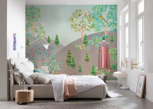 Komar Persian Garden Non Woven Wall Murals 300x250cm 6 panels Ambiance | Yourdecoration.co.uk