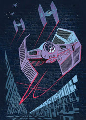 Komar Star Wars Classic Concrete TIE Fighter Non Woven Wall Mural 200x280cm 4 Panels | Yourdecoration.co.uk