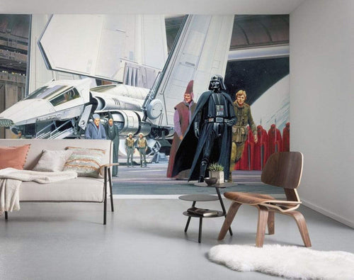 Komar Star Wars Classic RMQ Death Star Shuttle Dock Non Woven Wall Mural 500x250cm 10 Panels Ambiance | Yourdecoration.co.uk