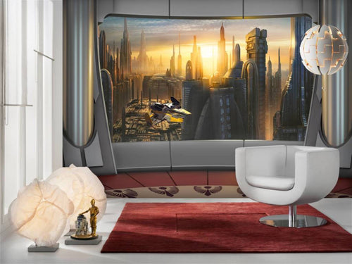 Komar Star Wars Coruscant View Wall Mural 368x254cm | Yourdecoration.co.uk