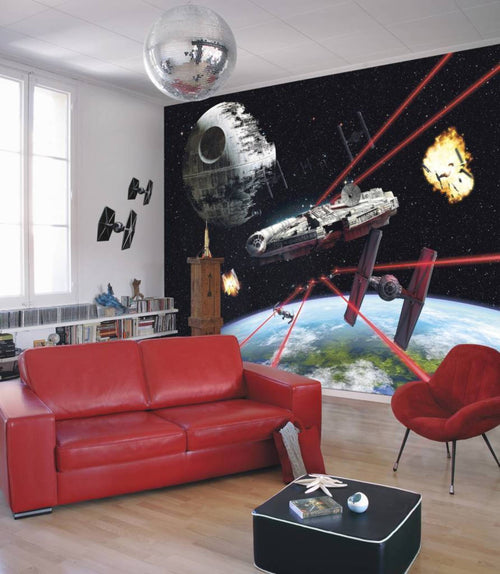 Komar Star Wars Millennium Falcon Wall Mural 368x254cm | Yourdecoration.co.uk