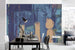 Komar Stems Blooming Blue Non Woven Wall Mural 500x280cm 5 Panels Ambiance | Yourdecoration.co.uk