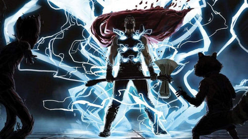 Komar Thor God of Thunder Non Woven Wall Mural 500x280cm 10 Panels | Yourdecoration.co.uk