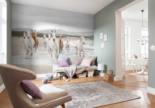 Komar White Horses Wall Mural 368x254cm | Yourdecoration.co.uk