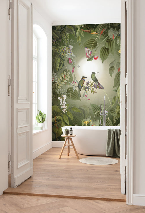 Komar Wildlife Birds Non Woven Wall Mural 200X250cm 4 Panels Ambiance | Yourdecoration.co.uk