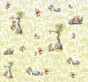 Komar Winnie Pooh Friends Non Woven Wall Mural 300x280cm 6 Panels | Yourdecoration.co.uk