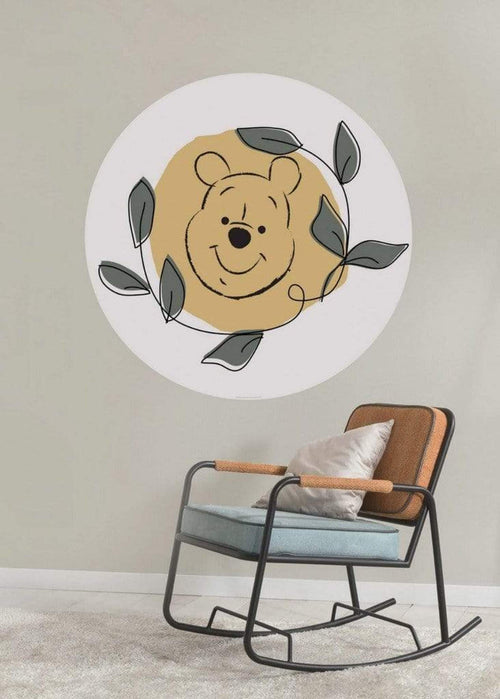 Komar Winnie Pooh Garland Self Adhesive Wall Mural 125x125cm Round Ambiance | Yourdecoration.co.uk