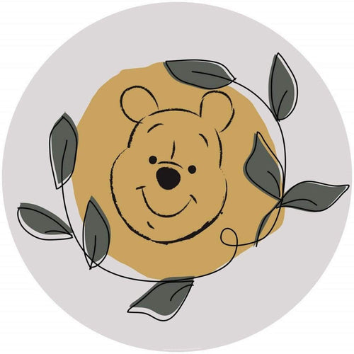 Komar Winnie Pooh Garland Self Adhesive Wall Mural 125x125cm Round | Yourdecoration.co.uk