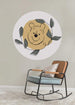 Komar Winnie Pooh Garland Self Adhesive Wall Mural 128x128cm Round Ambiance | Yourdecoration.co.uk