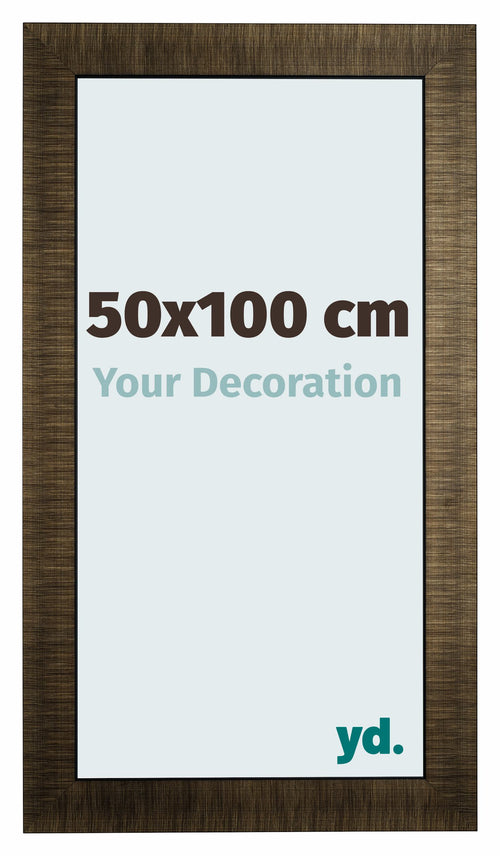 Leeds Wooden Photo Frame 50x100cm Champagne Brushed Front Size | Yourdecoration.co.uk