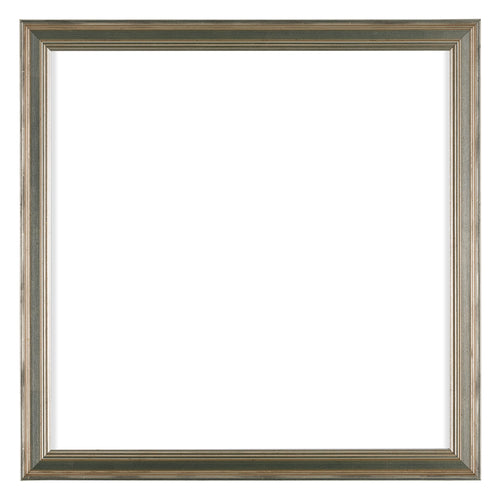 Lincoln Wood Photo Frame 20x20cm Silver Front | Yourdecoration.co.uk