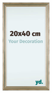 Lincoln Wood Photo Frame 20x40cm Silver Front Size | Yourdecoration.co.uk