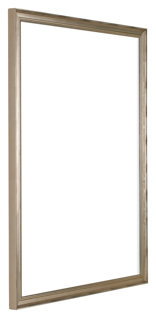 Lincoln Wood Photo Frame 21x29 7cm A4 Silver Front Oblique | Yourdecoration.co.uk