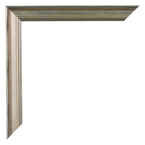 Lincoln Wood Photo Frame 25x25cm Silver Corner | Yourdecoration.co.uk