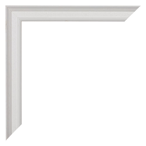 Lincoln Wood Photo Frame 35x35cm White Corner | Yourdecoration.co.uk