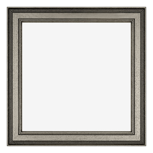 Liverpool Wooden Photo Frame 20x20cm Silver Front | Yourdecoration.co.uk