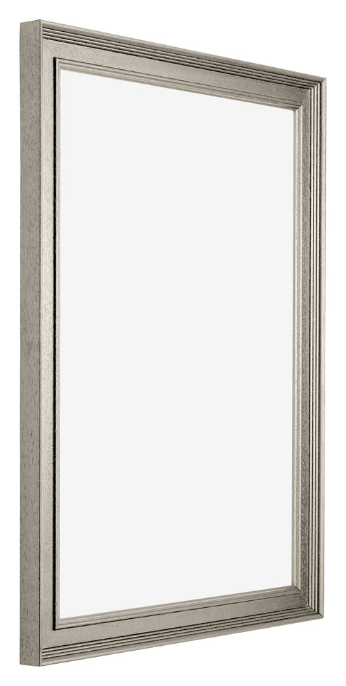 Liverpool Wooden Photo Frame 30x42cm Silver Front Oblique | Yourdecoration.co.uk