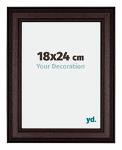 Londen Wooden Photo Frame 18x24cm Brown Wenge Front Size | Yourdecoration.co.uk