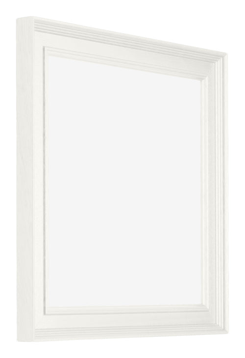 Londen Wooden Photo Frame 20x20cm White Front Oblique | Yourdecoration.co.uk