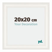 Londen Wooden Photo Frame 20x20cm White Front Size | Yourdecoration.co.uk