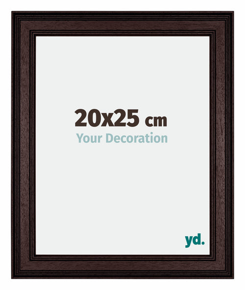 Londen Wooden Photo Frame 20x25cm Brown Wenge Front Size | Yourdecoration.co.uk