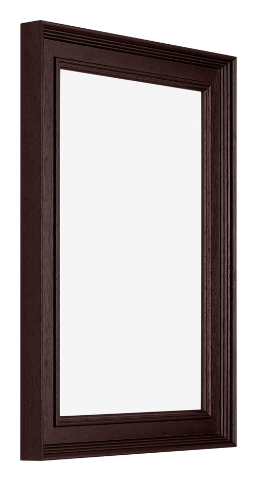 Londen Wooden Photo Frame 20x30cm Brown Wenge Front Oblique | Yourdecoration.co.uk