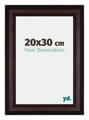 Londen Wooden Photo Frame 20x30cm Brown Wenge Front Size | Yourdecoration.co.uk