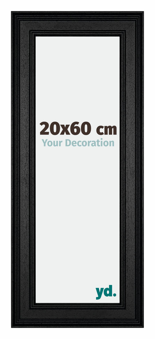 Londen Wooden Photo Frame 20x60cm Black Front Size | Yourdecoration.co.uk