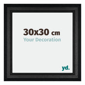 Londen Wooden Photo Frame 30x30cm Black Front Size | Yourdecoration.co.uk