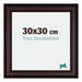 Londen Wooden Photo Frame 30x30cm Brown Wenge Front Size | Yourdecoration.co.uk