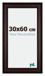 Londen Wooden Photo Frame 30x60cm Brown Wenge Front Size | Yourdecoration.co.uk