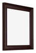 Londen Wooden Photo Frame 35x35cm Brown Wenge Front Oblique | Yourdecoration.co.uk