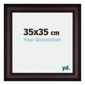 Londen Wooden Photo Frame 35x35cm Brown Wenge Front Size | Yourdecoration.co.uk