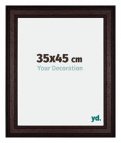 Londen Wooden Photo Frame 35x45cm Brown Wenge Front Size | Yourdecoration.co.uk