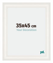 Londen Wooden Photo Frame 35x45cm White Front Size | Yourdecoration.co.uk