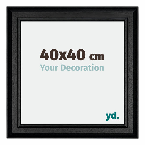 Londen Wooden Photo Frame 40x40cm Black Front Size | Yourdecoration.co.uk