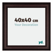 Londen Wooden Photo Frame 40x40cm Brown Wenge Front Size | Yourdecoration.co.uk