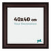 Londen Wooden Photo Frame 40x40cm Brown Wenge Front Size | Yourdecoration.co.uk