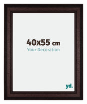 Londen Wooden Photo Frame 40x55cm Brown Wenge Front Size | Yourdecoration.co.uk