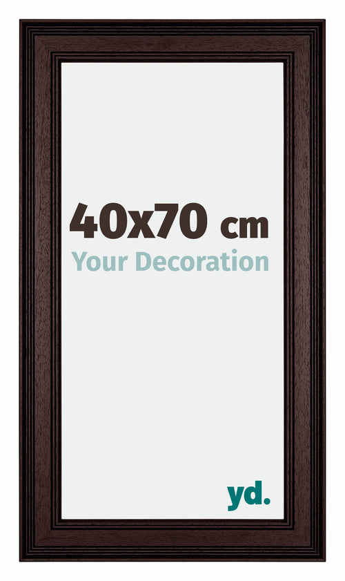 Londen Wooden Photo Frame 40x70cm Brown Wenge Front Size | Yourdecoration.co.uk