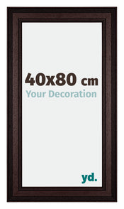 Londen Wooden Photo Frame 40x80cm Brown Wenge Front Size | Yourdecoration.co.uk