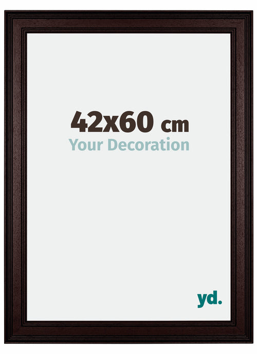 Londen Wooden Photo Frame 42x60cm Brown Wenge Front Size | Yourdecoration.co.uk